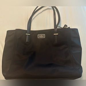 Beautiful Kate Spade large black nylon bag!